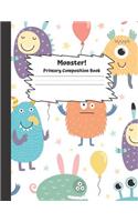Monster Primary Composition Book