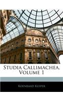 Studia Callimachea, Volume 1