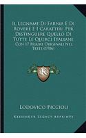 Legname Di Farnia E Di Rovere E I Caratteri Per Distinguere Quello Di Tutte Le Querci Italiane