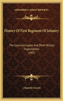 History Of First Regiment Of Infantry