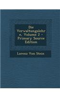 Die Verwaltungslehre, Volume 2