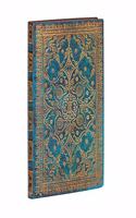 Azure Midi Unlined Softcover Flexi Journal