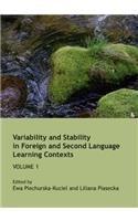 Variability and Stability in Foreign and Second Language Learning Contexts: Volume 1
