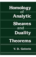 Homology of Analytic Sheaves and Duality Theorems