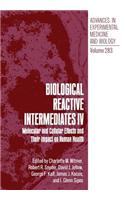 Biological Reactive Intermediates IV