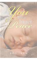 Do You Have Inner Peace