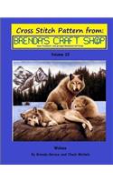 Wolves Cross Stitch Pattern from Brenda's Craft Shop - Volume 23
