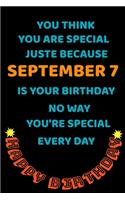 happy birthday September born: blank Lined Journal - diary record logbook- birthday gifts