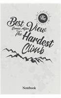 The Best View Comes After The Hardest Climb