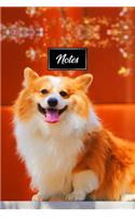 Pembroke Welsh Corgis Dog Pup Puppy Doggie Notebook Bullet Journal Diary Composition Book Notepad - Botanic Garden
