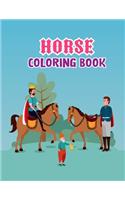 Horse coloring book