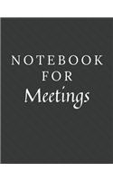 Notebook For Meetings