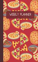 Weekly Planner: Pizza Lovers Cover 8x10" 120 Pages/60 Weeks Checklist Planning Undated Organizer & Journal - Christmas Gifts