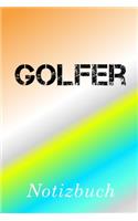 Golfer Notizbuch