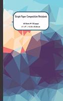 Low Poly Abstract Graph Paper Composition Notebook