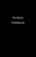 Emilee's Notebook: Notebook / Journal / Diary - 6 x 9 inches (15,24 x 22,86 cm), 150 pages.