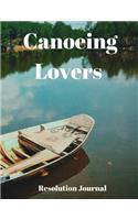 Canoeing Lovers Resolution Journal