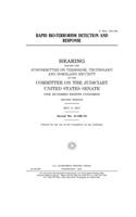 Rapid bio-terrorism detection and response