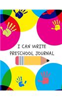 I Can Write Preschool Journal