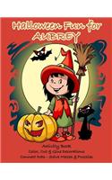 Halloween Fun for Aubrey Activity Book