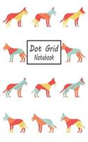 Dot Grid Notebook: Dog Owner Lover Pattern - A Dotted Matrix Journal (Composition Book)