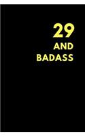 29 and Badass: Guitar Tabs Journal to Make Own Music, Birthday Gift (150 Pages)