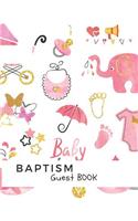Baby Baptism Guest Book