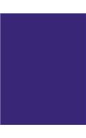 Purple 101 - Graph Notebook: 101 Pages, 8.5 x 11, Medium Ruled, Journal, Soft Cover