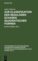 Zur Klassifikation Der Regulären Scharen Quadratischer Formen