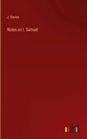 Notes on I. Samuel