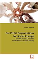 For-Profit Organizations For Social Change