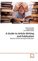 Guide to Article Writing and Publication