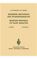 Modern Methods of Plant Analysis / Moderne Methoden Der Pflanzenanalyse