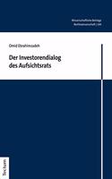 Der Investorendialog Des Aufsichtsrats: (140 Wissenschaftliche Beitrage Aus Dem Tectum Verlag: Rechtswiss)