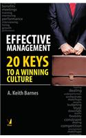 Effective Management : 20 Keys to a Winning Culture
