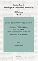 Durandi de Sancto Porciano Scriptum Super IV Libros Sententiarum. Buch I, DD. 36-48