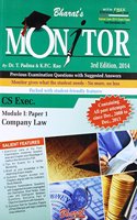 Monitor - CS Exec. Company Law Module 1 Paper 1 3rd Edition