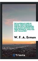 THE MATERIALS USED IN SIZING: THEIR CHEM