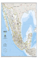 National Geographic Mexico Wall Map - Classic (34.5 X 22.5 In)
