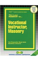Vocational Instructor, Masonry: Passbooks Study Guide