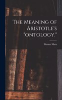 Meaning of Aristotle's 