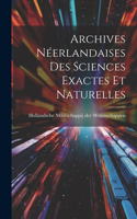 Archives Néerlandaises des Sciences Exactes et Naturelles