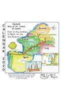 Calendar 2020, France Way of St. James El Camino