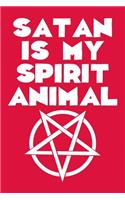 Satan Is My Spirit Animal: Guitar Tab Notebook 6x9 120 Pages