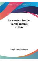 Instruction Sur Les Paratonnerres (1824)