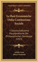 Le Basi Economiche Della Costituzione Sociale