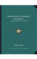 Bollettino Del I Centenario Rossiniano