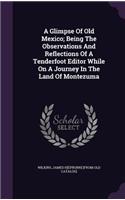 A Glimpse Of Old Mexico; Being The Observations And Reflections Of A Tenderfoot Editor While On A Journey In The Land Of Montezuma