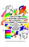 Learn Color Names for Children who speak English Coloring Book Color by Number / Teacher Decides Fun Shapes Multiple Exercises for Children, Adults, the elderly Art Therapy BLUE RED YELLOW GREEN PURPLE ORANGE PINK & OTHERS