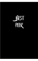 Best Peer Journal Gift: White Lined Notebook / Journal/ Dairy/ planner Family Gift, 120 Pages, 6x9, Soft Cover, Matte Finish